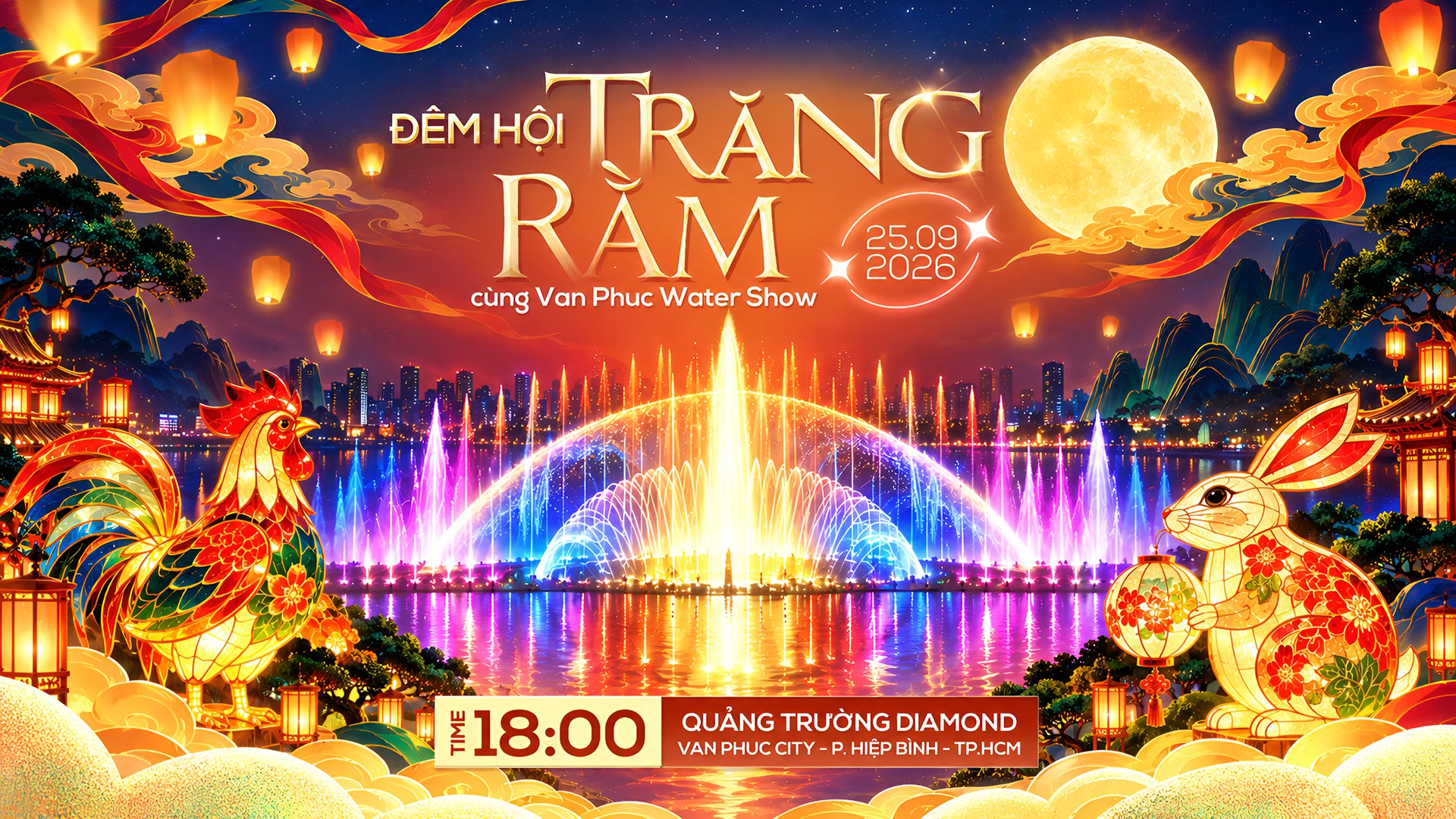 Đêm Hội Trăng Rằm cùng Vạn Phúc City